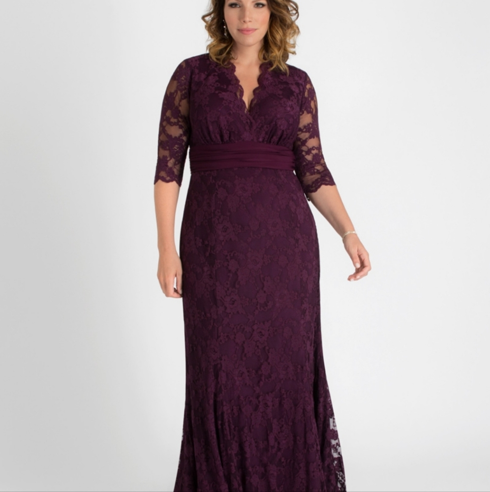 Kiyonna Screen Siren Lace Evening Gown